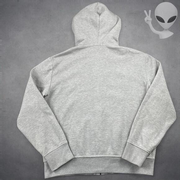 Polo Ralph Lauren Full Zip Hoodie Large Grey USA Big Pony Jacket Vintage 90s - Picture 6 of 6